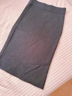 リブニットスカート