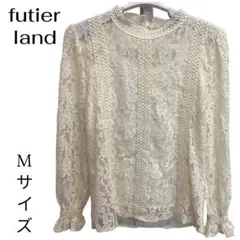 futier land レースブラウス 長袖 アイボリー Mのサムネイル