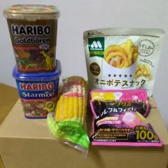 HARIBO ハリボー グミ カップ ＆とうもろこし＆オニポテスナック　菓子のサムネイル