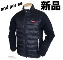 新品☆ アンパスィ and per se エナジーコクーン 中綿ブルゾン　ゴルフ