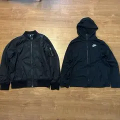 NIKEパーカー140〜150センチ&ユニクロM-1ジャンパー150センチ