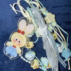 babythree アクリルキーホルダー スマホストラップ 兎