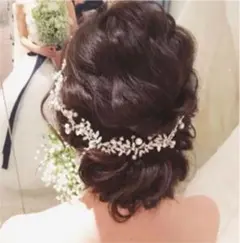 ブライダル 小枝アクセサリー リーフ