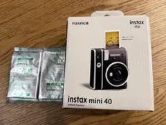 instax mini 40 インスタントカメラ+フィルム2つ付き