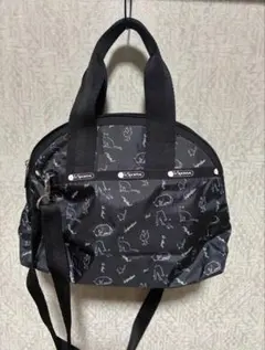 LeSportsac 猫プリント ショルダーバッグ