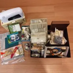 UVクリスタルランプとハンドメイド　アクセサリー材料セット　まとめ売り