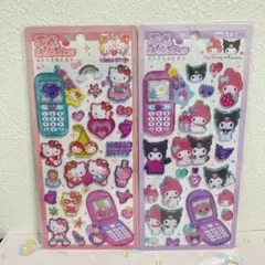 正規品 平成はっぴーフォンステッカー ハローキティ マイメロディ クロミ