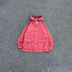 00s Eddie Bauer マウンテンパーカー 無地 レッド ナイロン