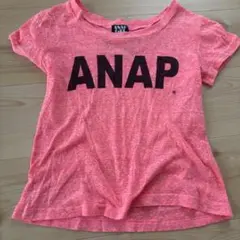 ANAP GIRL ロゴ Tシャツ XS ピンクオレンジのサムネイル