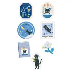 黒猫　シール　おすそ分け