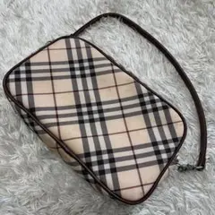 バーバリーブルーレーベル　ノバチェック　ミニバッグ　アクセサリーポーチ