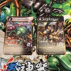 蟲神器 滋賀県プロモ ミイデラゴミムシ＆オオセンチコガネ 2枚セット