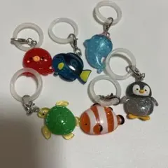 海のいきもの　めじるしアクセサリー　6点セット