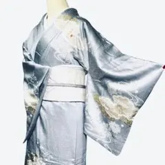 A121愛華 着物 訪問着　刺繍　絞り　辻ヶ花　美品　　フォーマル