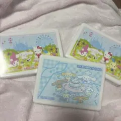 헤세이 레트로 비매품 산리오 ハーモニーランド サンドイッチケース 3점 세트