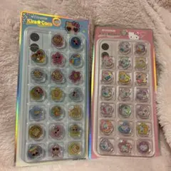 ハローキティ、日焼けキティ　おはじきシール 2点セット