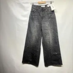 LILY BROWN CANDY STOCK スタッズ ワイドデニム グレーのサムネイル