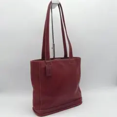 オールドコーチ　トートバッグ　グラブタンレザー　USA製　肩掛け　レッド