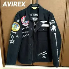 AVIREX デッキ ジャケット U.S.NAVY ミリタリー 刺繍 M