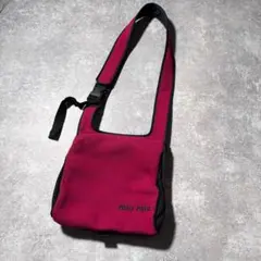 98aw miumiu design shoulder bag red y2kのサムネイル