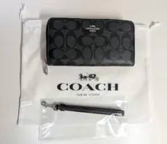の*)様 美品 COACH ブラック 長財布