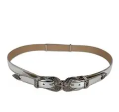 TOGA PULLA Metal Bangle Belt レディース ボルドー - メルカリ