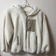 フリース ジャケット　フード付き