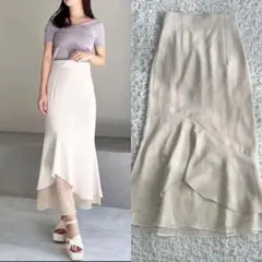 リゼクシー RESEXXY シアードッキングマーメイドスカート アイボリー