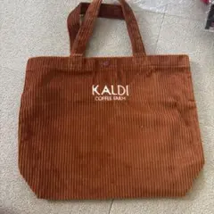 新品　KALDI COFFEE FARM コーデュロイ トートバッグのサムネイル