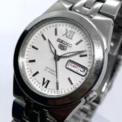SEIKO 5スポーツ 自動巻き時計 23石 7S36-00L0 白文字盤 - メルカリ