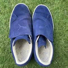 エコメルカリ便 限定 Puma ネイビー スリッポン 7.5 UK 26.5cm