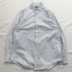 Ralph Lauren ラルフローレン ストライプ 長袖 ボタンダウンシャツ
