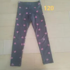 H＆M グレー ハート柄 レギンス 120