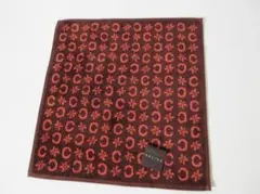 (O-37-11)未使用 CELINE セリーヌ タオルハンカチ こげ茶