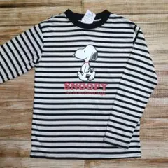 新品 未使用 スヌーピー ボーダー 長袖 Tシャツ ロンＴ 150