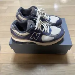 New Balance スニーカー ネイビー/ベージュ