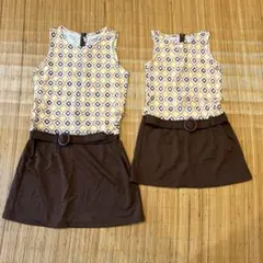 【値下げ】BeBe ワンピース 2枚セット(130㎝、150㎝)
