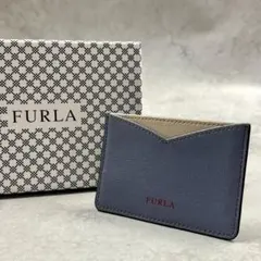 FURLA レザー ダスティブルー レディース パスケース 8128