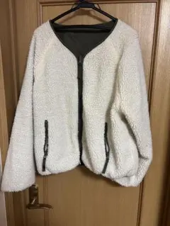 リバーシブルボアブルゾン