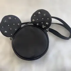 東京ディズニーリゾート ミッキー ミニー スタッズ ショルダーバッグ レザー