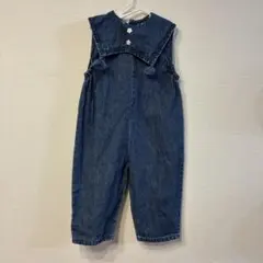 Cottoli コトリデニム オーバーオール セーラー襟