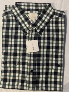 カールヘルムMサイズ ネイビー ホワイト チェックシャツ