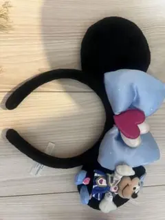東京ディズニーシー カチューシャ　15周年記念限定　ミニーマウス ぬいぐるみ付き