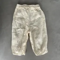 しまむら　Akure ロングパンツ　ホワイト　80cm