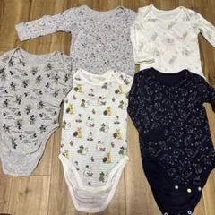 ユニクロ 肌着 ロンパース 長袖 5枚