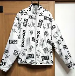 SY32 ロゴプリント リバーシブル ブルゾン