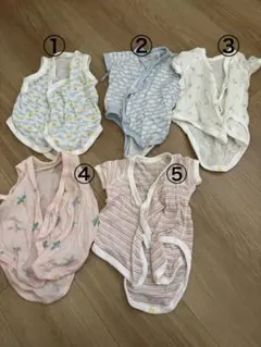 ベビー肌着　メッシュ生地　60サイズ　5セット