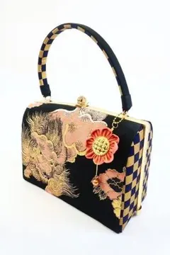 和装バッグ 獅子 可愛い 浴衣 カジュアル 和装小物 着物