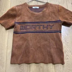 MURUA 半袖 リブニット トップス Fサイズ