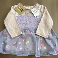 新品タグ付き　女の子　80 アンパンマン　薄手　長袖　チュール　ドキンちゃん